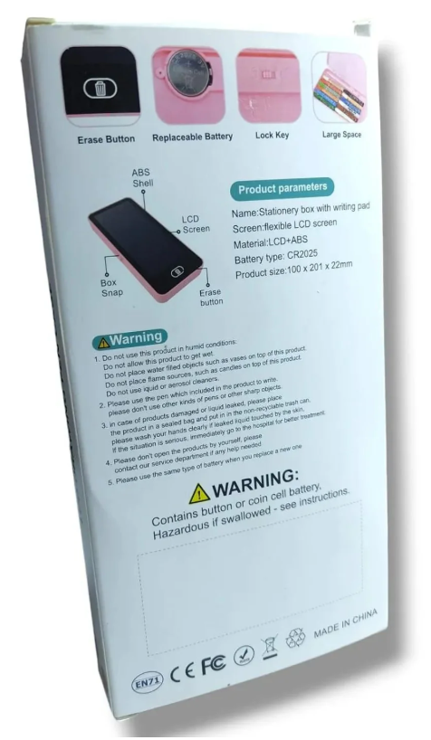 LCD Drawing Pen Case Box